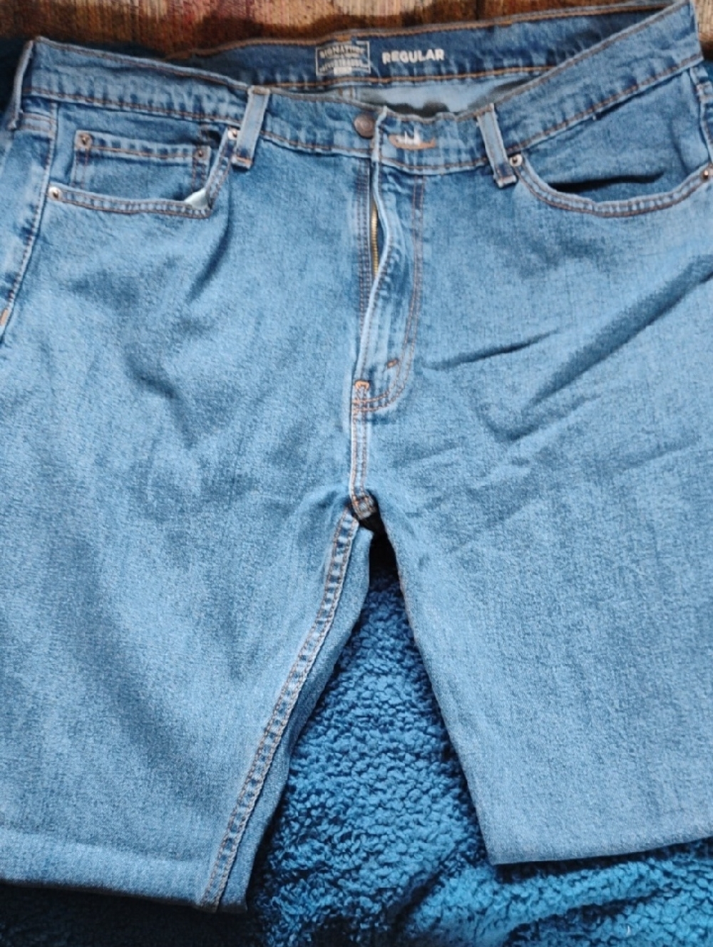 Signature by Levi Strauss Men’s Light Blue Relaxed Jeans